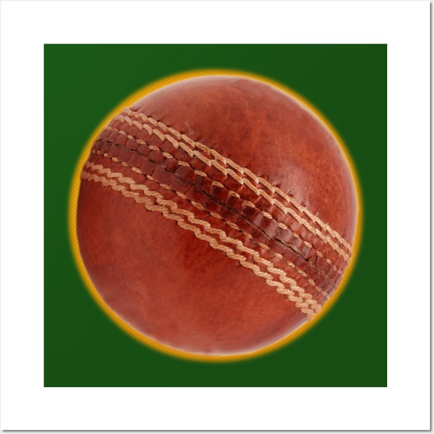 cricket ball Wall Art by denniswilliamgaylor